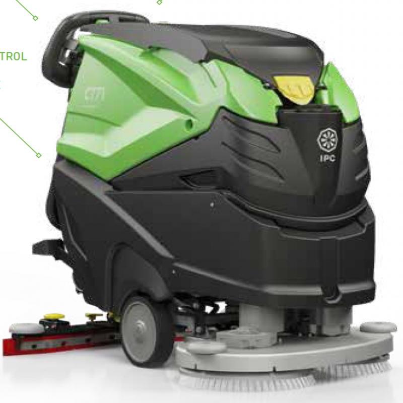 Máy chà sàn liên hợp đẩy tay hoạt động ắc quy, 2700 m2/h