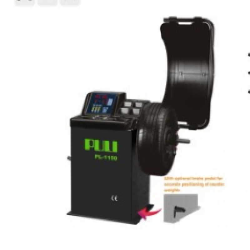 Máy cân bằng lốp xe con, hiển thị LED (màu ghi RAL7016)