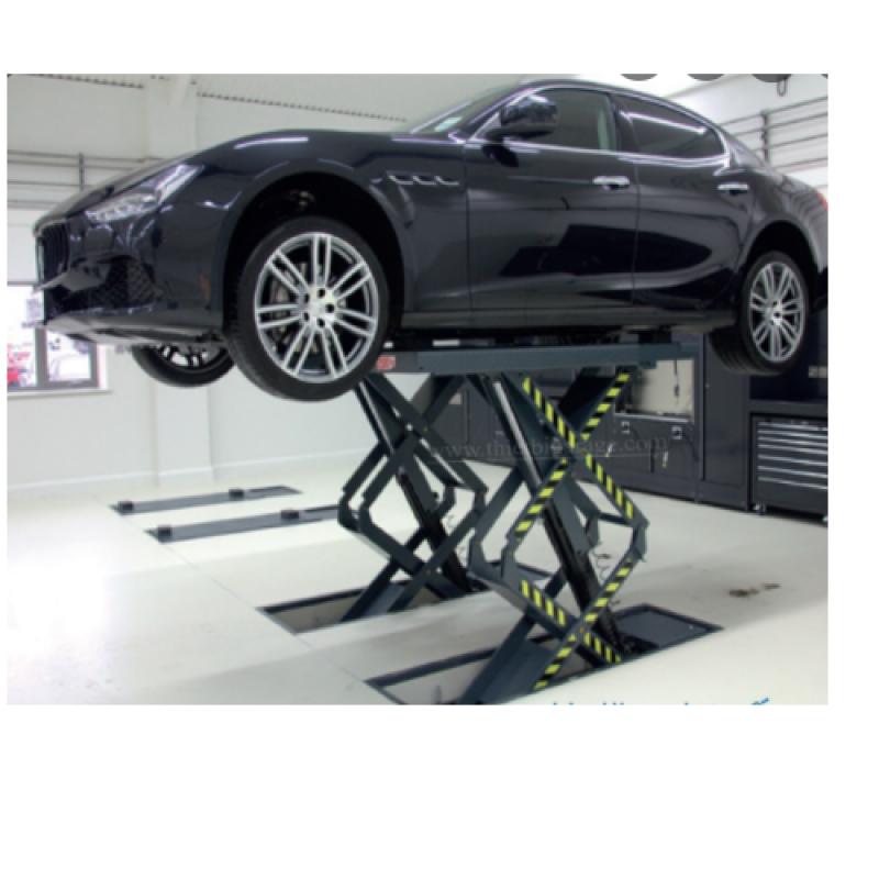 Cầu nâng cắt kéo nâng bụng 3.5 Tấn, Lắp chìm (3 Pha, màu xám )