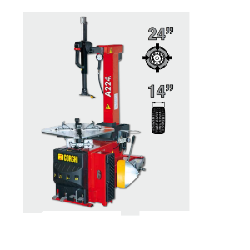Máy ra vào lốp xe con (3 pha, màu đỏ RAL 3002)