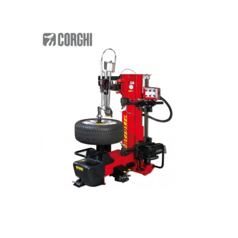 Máy ra vào lốp xe con không sử dụng lơ via (1 pha, màu đỏ RAL 3002)(bao gồm guốc ép)
