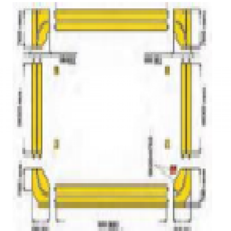 Bệ kéo nắn chìm sàn cho xe con 3490 x 6560 mm (Bao gồm 2 khung nối bệ)