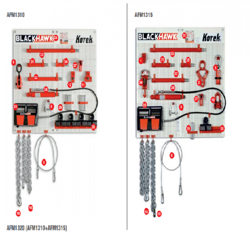 Bộ bơm xy lanh thủy lực 10 Tấn (53 Chi tiết)