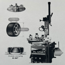 Máy ra vào lốp xe con và xe máy (màu xám RAL7016)